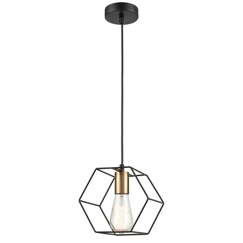 LAMPĂ SUSPENDATĂ 1CP EMPA BLACK/GOLD