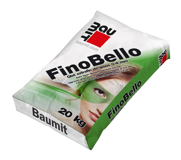 Glet de finisaj Baumit FinoBello, pe baza de ipsos, interior, 20 kg