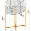 SET 2 SUPORTURI FLORI EMPA  METAL AURIU-NEGRU