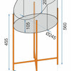 SET 2 SUPORTURI FLORI EMPA  METAL AURIU-NEGRU