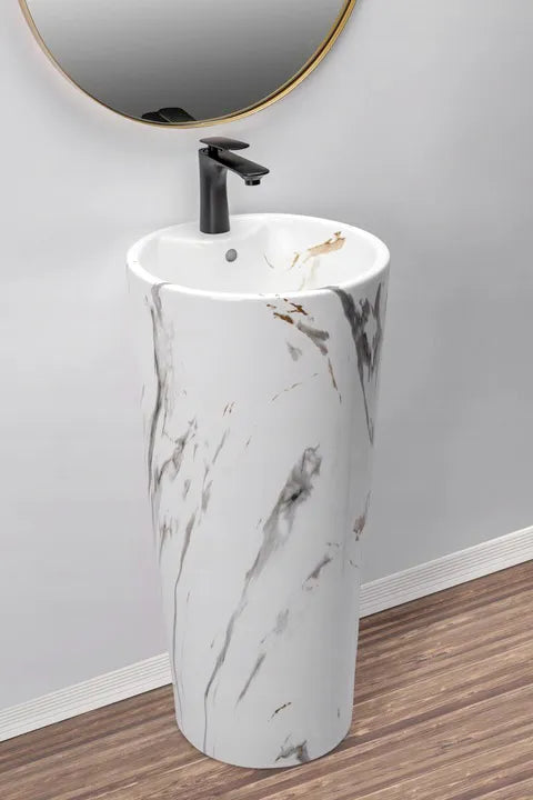 LAVOAR FREESTANDING DE SINE STĂTĂTOR EMPA BLANKA MARBLE MARMURA