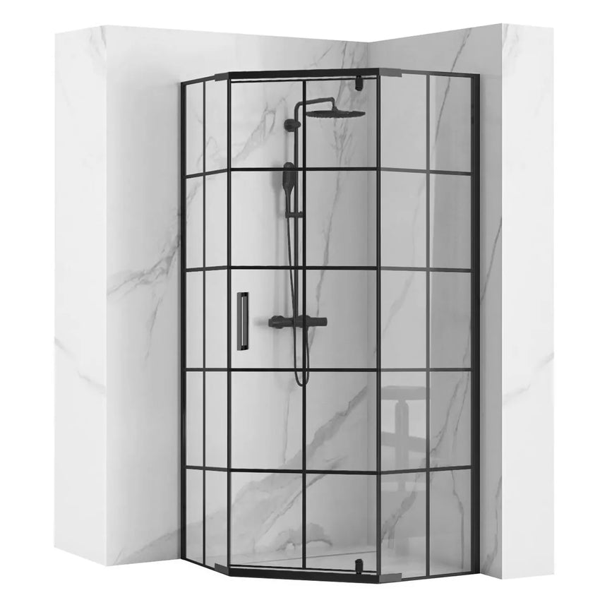 CABINA DE DUS EMPA HEX BLACK