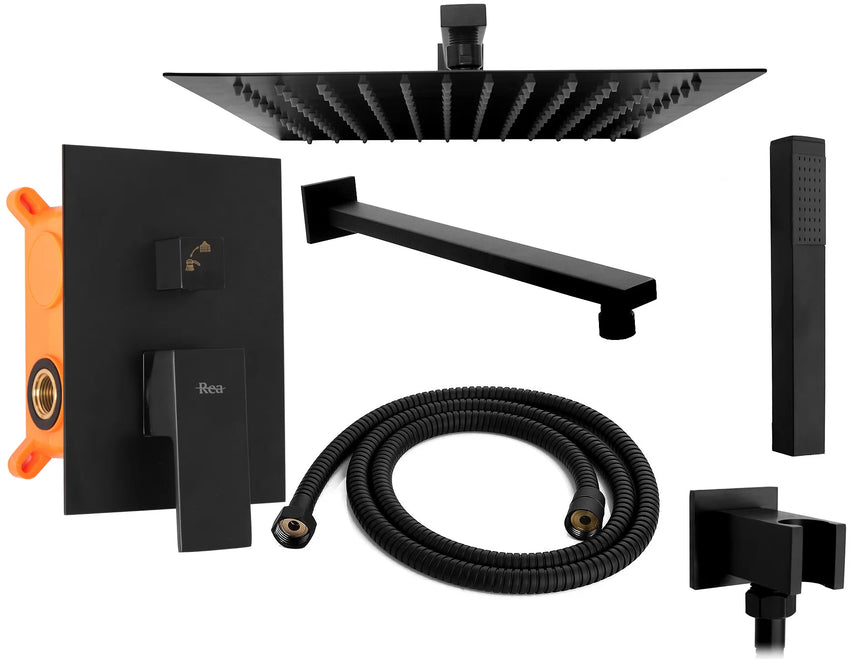 SET DE DUȘ INCASTRABIL EMPA FENIX BLACK + BOX