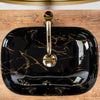 LAVOAR PE BLAT EMPA BELINDA BLACK MARBLE SHINY