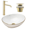 SET LAVOAR EMPA SOFIA GOLD EDGE + BATERII INALTA EMPA LUNGO GOLD + DOP UNIVERSAL EMPA GOLD