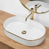 LAVOAR CERAMIC PENTRU BLAT EMPA NADIA WHITE GOLD EDGE