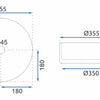 LAVOAR PE BLAT EMPA CRISTAL TRANSPARENT