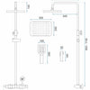 COLOANA DE DUS CU TERMOSTAT EMPA ROB BLACK